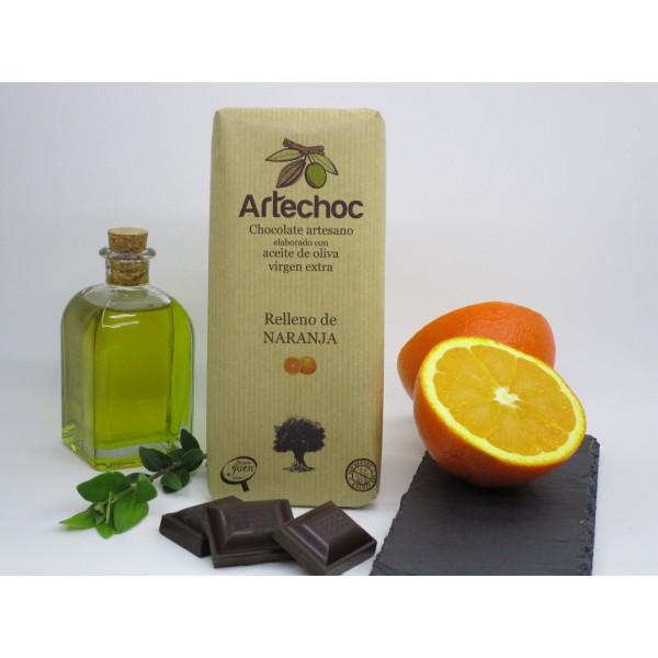 Chocolate Puro Artesano con Naranja