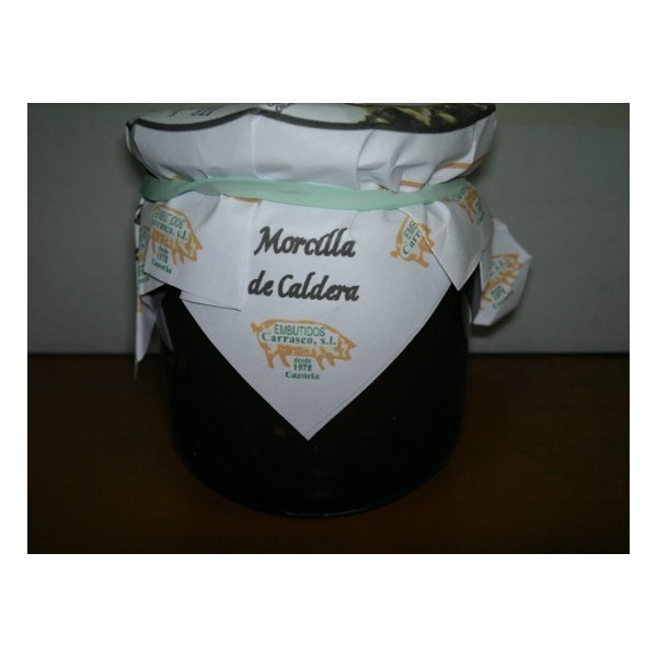 Morcilla Caldera y Piñones Tarro 350gr.