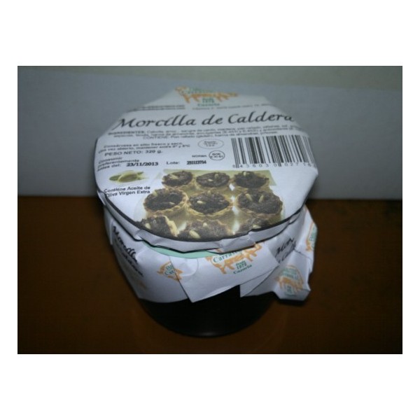 Morcilla Caldera y Piñones Tarro 350gr.